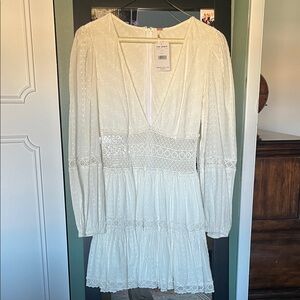 Free People Ivory Lace Dress